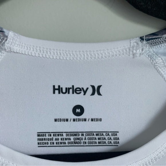 Hurley Long Sleeve Floral Surf Shirt Tee Rashguard - Picture 2 of 4